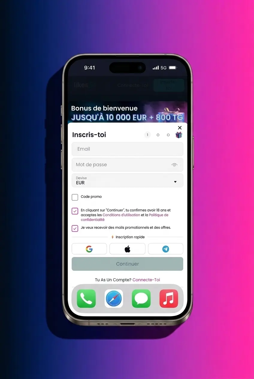 Placer un pari sur l'application mobile LikesBet en quelques étapes simples via la PWA sportive