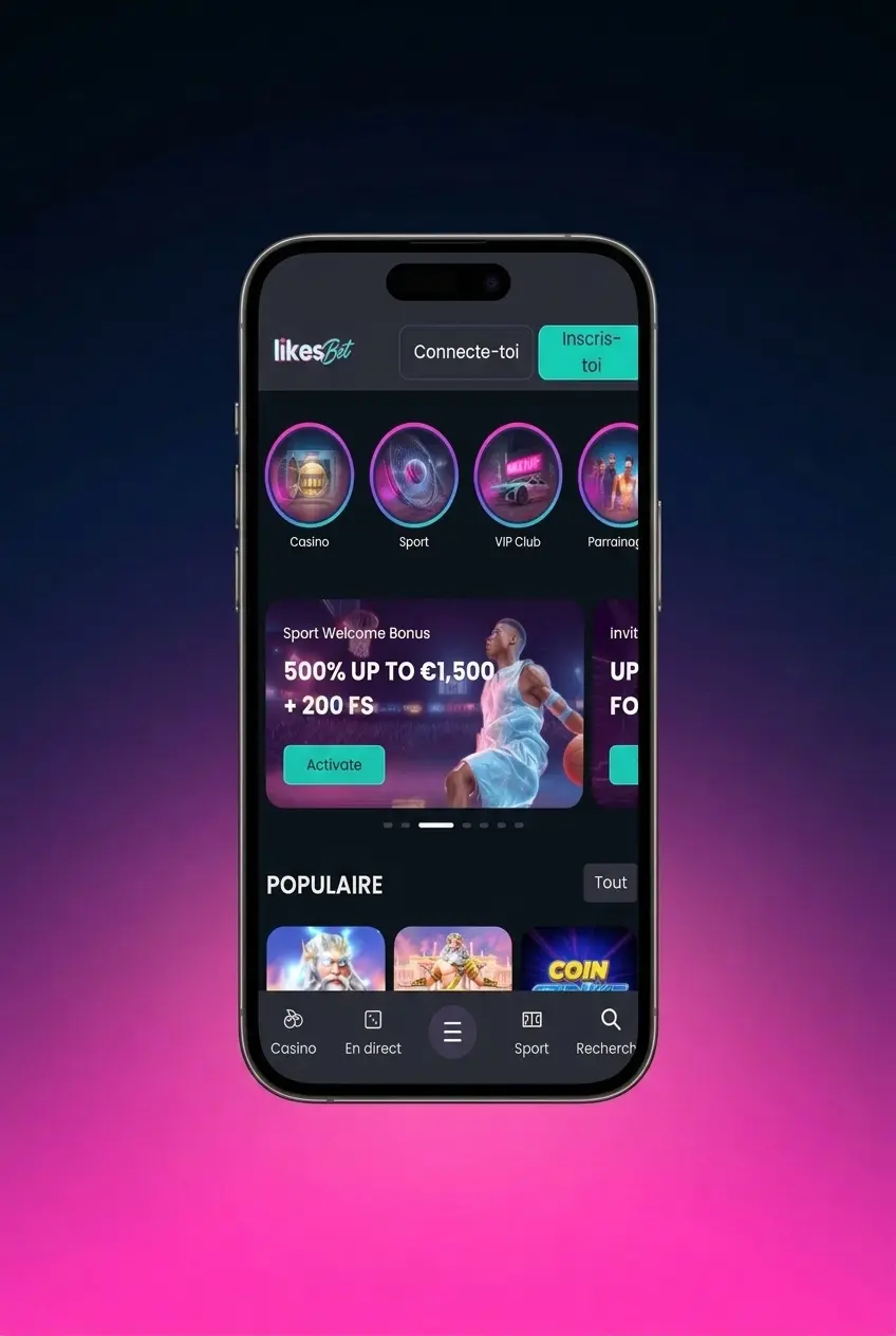 Installation de l'application LikesBet PWA sur Android depuis le navigateur mobile sans fichier APK
